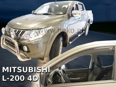 Deflektory na Mitsubishi L-200 Double Cap, 4-dverová, r.v.: 2015 - (23374)