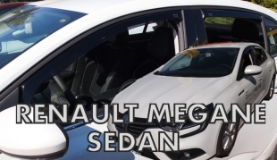 Deflektory na Renault Megane IV Sedan, 5-dverová (+zadné), r.v.: 2016 - (27196)