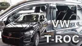 Deflektory na Volkswagen T-Roc, 5-dverová (+zadné), od r. 2017 - (31012)