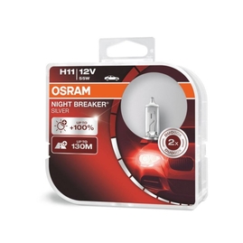 OSRAM H11 Night Breaker Silver +100% 12V Box 2ks (64211)