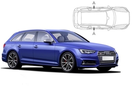 Slnečné clony na okná - AUDI A4/S4 Combi (2015-) - Len na bočné stahovacie sklá (AU-A4-E-C/18)