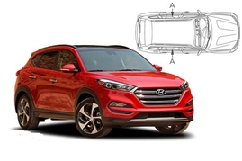 Slnečné clony na okná - HYUNDAI Tucson (2015-2021) - Len na bočné stahovacie sklá (HYU-TUCS-5-C/18)