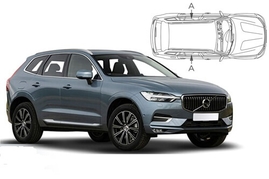 Slnečné clony na okná - VOLVO XC60 (2017-) - Len na bočné stahovacie sklá (VOL-XC60-5-B/18)