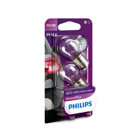 Philips Žiarovky P21/5W 12V 21/5W 12V BAY15d VisionPlus +60% 2ks (PH 12499VPB2)