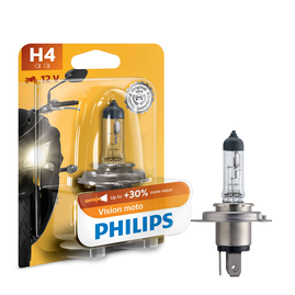 Žiarovka Philips H4 12V 60/55W P43t MotoVision +30% 1ks (PH 12342PRBW)