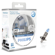 Žiarovka Philips H1 12V 55W  P14,5s WhiteVision 2ks (PH 12258WHVSM)