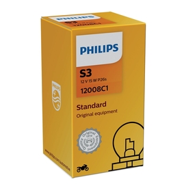 Philips S3 12V 15W P26s Premium/Vision 2ks (PH 12008C1)