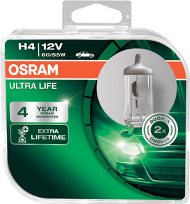 Žiarovky Osram H4 12V 60/55W P43t Extra Lifetime 2ks (OS 64193ULT-HCB)