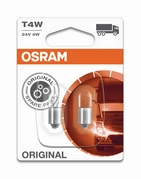 Žiarovka Osram T4W 24V 4W BA9s Original 2ks (OS 3930-02B)