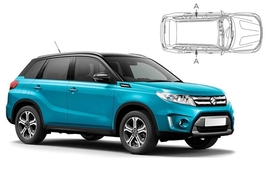 Slnečné clony na okná - SUZUKI Vitara (2015-) - Len na bočné stahovacie sklá (SUZ-GV-5-C/15)