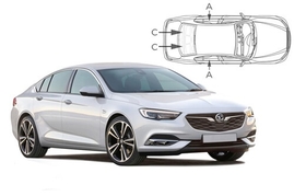 Slnečné clony na okná - OPEL Insignia hatchback (2017-) - Komplet sada (VAU-INSI-5-B)