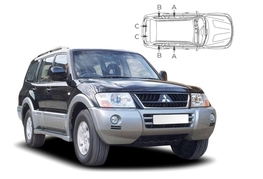 Slnečné clony na okná - MITSUBISHI Pajero (1999-2006) - Komplet sada (MIT-SHOG-5-A)