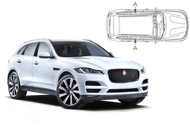 Slnečné clony na okná - JAGUAR F-Pace (2016-) - Len na bočné sťahovacie sklá (JAG-FPAC-5-A/18)