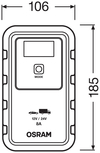 OSRAM BATTERY 908 Automatická nabíjačka 12V/24V 1ks (OS OEBCS908)