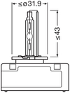 OSRAM D5S 12V+24V 25W PK32D-7 Original XENARC 1ks (OS 66540)