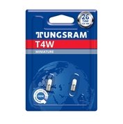 Tungsram žiarovky T4W 12V 4W BA9s Standard 2ks (TU 2662 BL2)