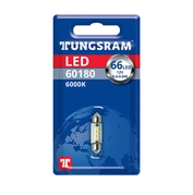 Tungsram žiarovka LED C5W 12V 0,5W SV8,5-8 38mm 6000K Biela 1ks (TU 60180)