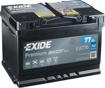 Autobatéria EXIDE Premium 77Ah, 760A, 12V, EA770 (EA770)