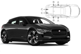 Slnečné clony na okná - JAGUAR I-Pace (2018-) - Komplet sada (JAG-IPAC-5-A)