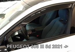 Deflektory na Peugeot 308 od 2022 (predné) (26164)