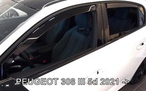 Deflektory na Peugeot 308 Htb od 2022 (+zadné) (26165)