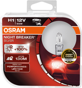OSRAM H1 12V 55W P14.5S NIGHT BREAKER® SILVER +100% 2ks (OS 64150NBS-HCB-A)
