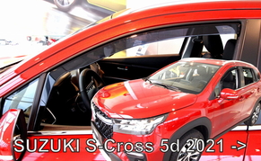 Deflektory na Suzuki S-Cross od 2021 (predné) (28658)