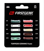 FirstGear Sada keramických poistiek TORPEDO CERAMIC 10ks (FIG 0006FB-BL10)