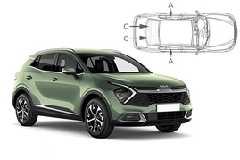 Slnečné clony na okná - KIA Sportage (2021-) - Komplet sada (KIA-SPOR-5-E)