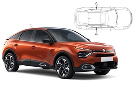 Slnečné clony na okná - CITROEN C4 SUV (2020-) - Len na bočné stahovacie sklá (CIT-C4-5-C/18)