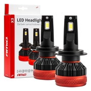 AMiO LED žiarovky hlavného svietenia H7 X3 Series 2ks (02980)