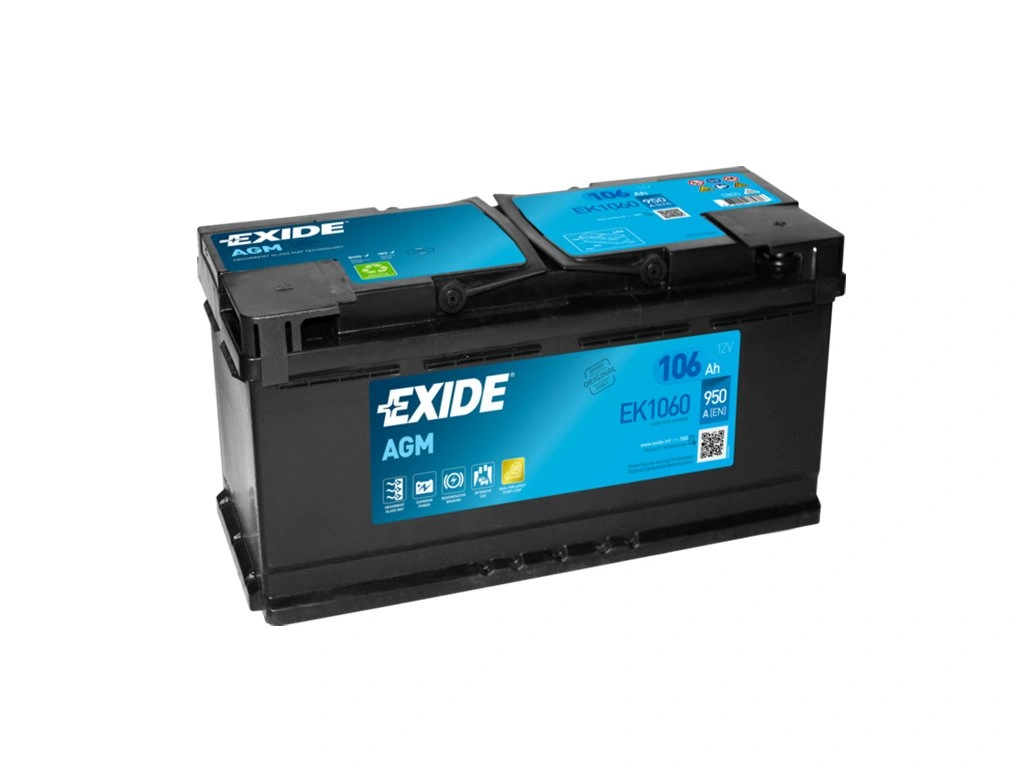 Autobatéria EXIDE Start-Stop AGM 106Ah, 950A, 12V, EK1060 (EK1060)