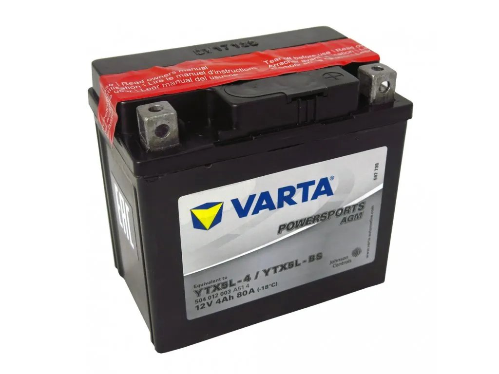 Motobatéria VARTA YTX5L-BS, 4Ah, 12V (E4249)