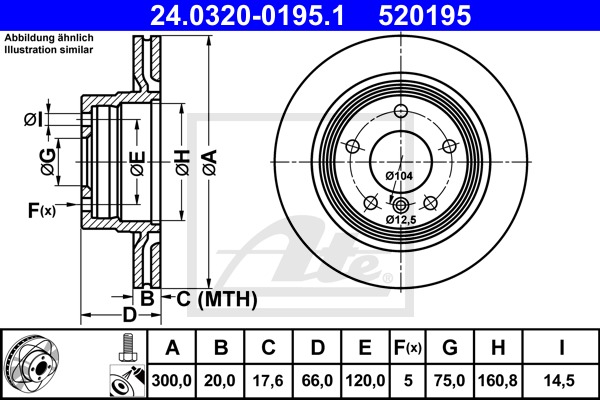 Power Disc CONTINENTAL TEVES (ATE) (24.0320-0195.1)