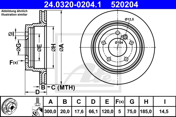 Power Disc CONTINENTAL TEVES (ATE) (24.0320-0204.1)