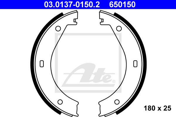 Sada brzd. čeľustí parkov. brzdy CONTINENTAL TEVES (ATE) (03.0137-0150.2)