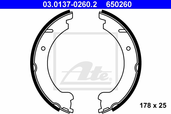 Sada brzd. čeľustí parkov. brzdy CONTINENTAL TEVES (ATE) (03.0137-0260.2)