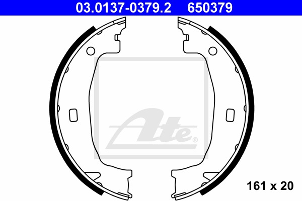 Sada brzd. čeľustí parkov. brzdy CONTINENTAL TEVES (ATE) (03.0137-0379.2)