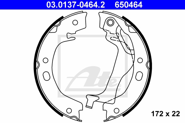 Sada brzd. čeľustí parkov. brzdy CONTINENTAL TEVES (ATE) (03.0137-0464.2)