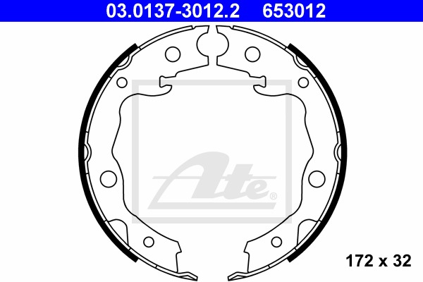 Sada brzd. čeľustí parkov. brzdy CONTINENTAL TEVES (ATE) (03.0137-3012.2)