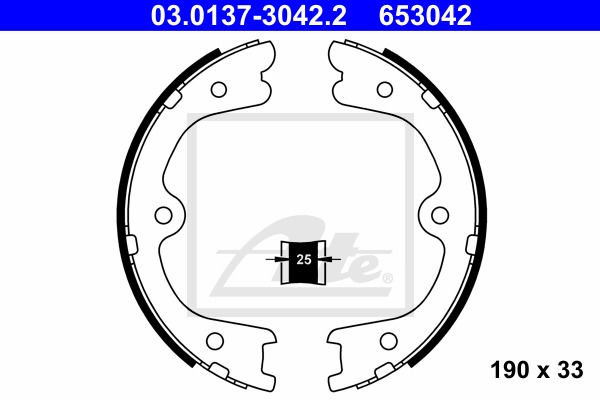 Sada brzd. čeľustí parkov. brzdy CONTINENTAL TEVES (ATE) (03.0137-3042.2)