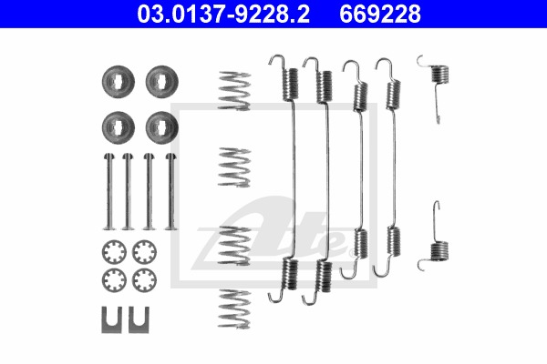 Sada príslušenstva brzdovej čeľuste CONTINENTAL TEVES (ATE) (03.0137-9228.2)