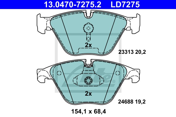 ATE Ceramic CONTINENTAL TEVES (ATE) (13.0470-7275.2)