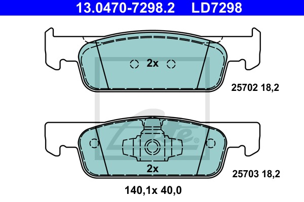 ATE Ceramic CONTINENTAL TEVES (ATE) (13.0470-7298.2)