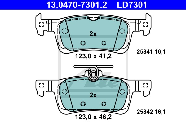 ATE Ceramic CONTINENTAL TEVES (ATE) (13.0470-7301.2)