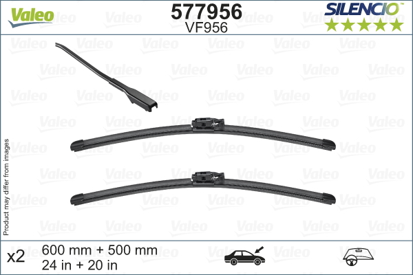 SILENCIO FLAT BLADE SET Valeo Service (577956)