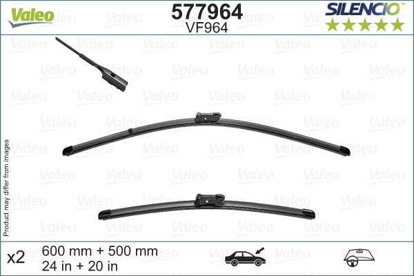 SILENCIO FLAT BLADE SET Valeo Service (577964)