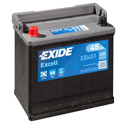 Autobatéria EXIDE Excell 45Ah, 12V, EB451 (EB451)