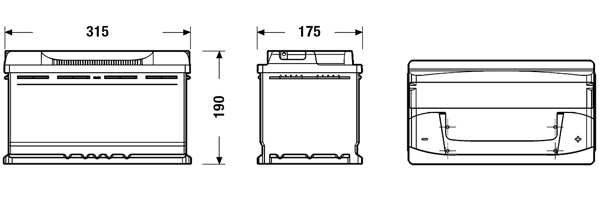 Autobaterie EXIDE Excell 80Ah, 12V, EB800 (EB800)