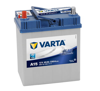 Autobaterie VARTA BLUE Dynamic 40Ah, 330A, 12V, A15, 540127033 (5401270333132)